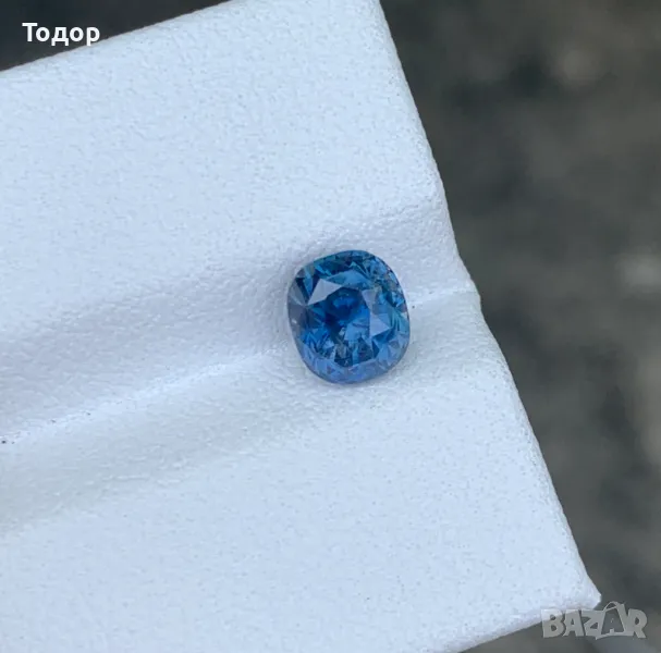 Син Сапфир 1.57 карата, снимка 1
