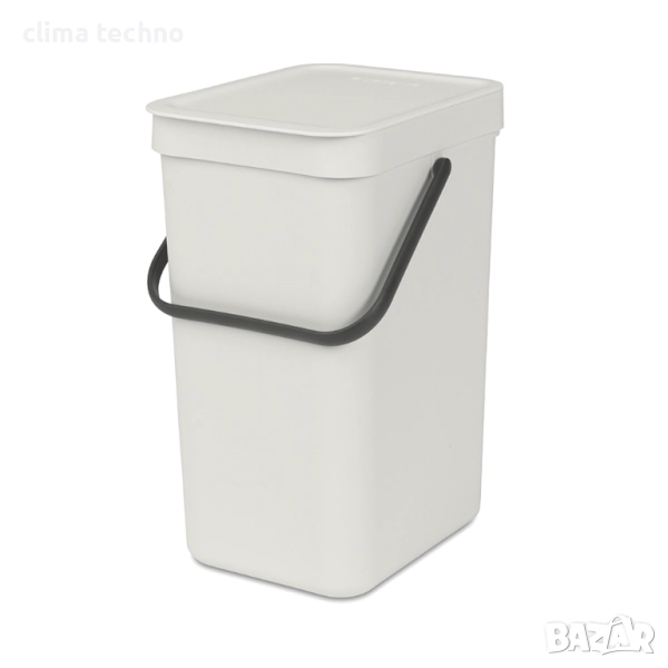 Кош за смет за разделно събиране Brabantia Sort&Go 12L, Light Grey, снимка 1