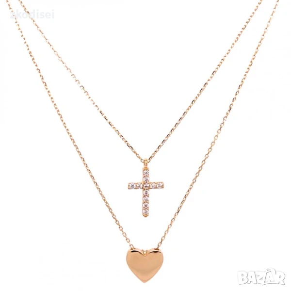 Златнo колие 2,32гр. 44,0см. 14кр. проба:585 модел:32208-2, снимка 1