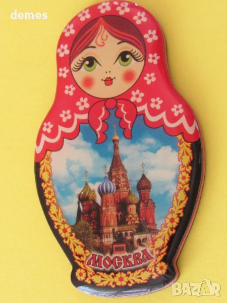 Автентичен стерео магнит-матрьошка от Русия-серия, снимка 1