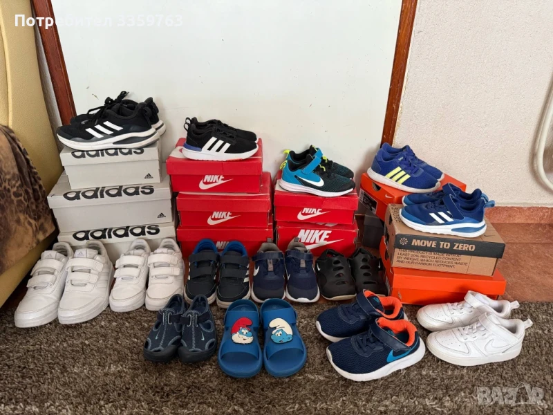 👟 Оригинални детски маратонки Adidas и Nike – отлично състояние! 👟, снимка 1