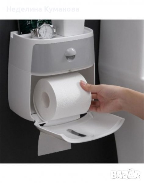 ❌ Водоустойчив органайзер за тоалетна хартия с чекмедже и поставка за телефон ❌, снимка 1