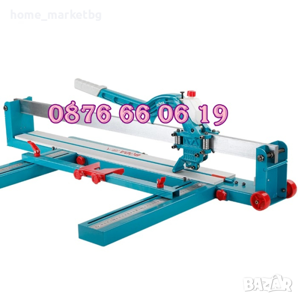 Релсова машина за рязане на плочки 1200 мм с лазер с 2 ножчета, снимка 1