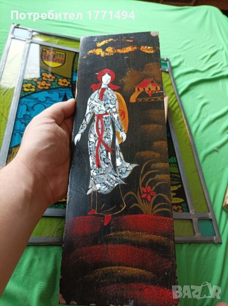 Дървено рисувано пано, снимка 1