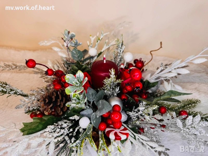 Коледен свещник , снимка 1