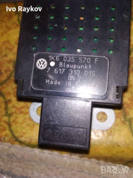 антенен усилвател VW GOLF 5 , 1K6 035 570 F , 1K6035570F , снимка 1