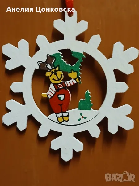 Дървена коледна играчка , снимка 1