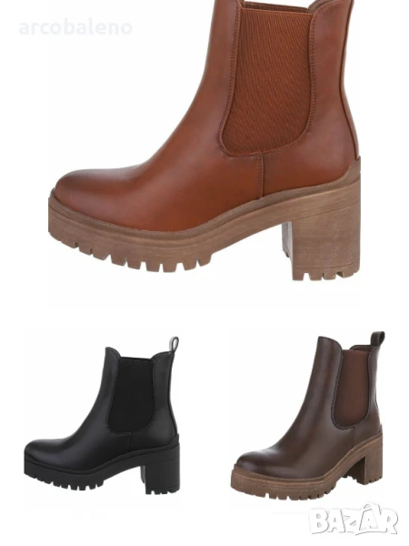 Дамски боти на висок ток, 3цвята , снимка 1