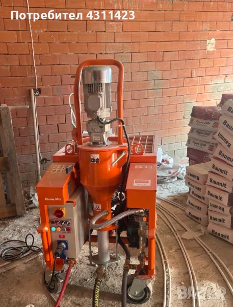 Машинна мазилка - турбозол, шпакловка и боя на най-добри цени и качество, снимка 1