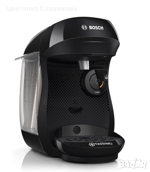 Кафемашина с капсули Bosch Tassimo Happy Friendly TAS102E ,с над 70 напитки, 1400 W, черна, снимка 1