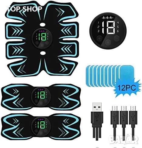 Нов Стимулатор Тренажор за коремни мускули ръце крака Фитнес Тренировка Спорт, снимка 1