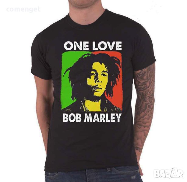 Мъжки и Дамски тениски BOB MARLEY ONE LOVE / БОБ МАРЛИ! Поръчай модел с ТВОЯ идея!, снимка 1