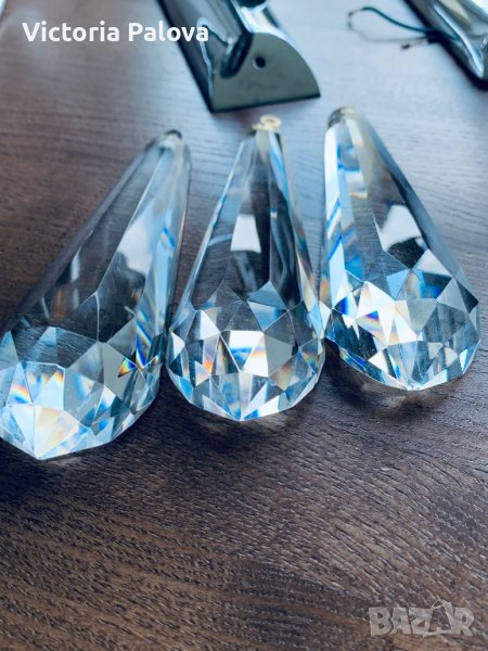 Красив кристален полилей и две лампи за стена-комплект, снимка 1