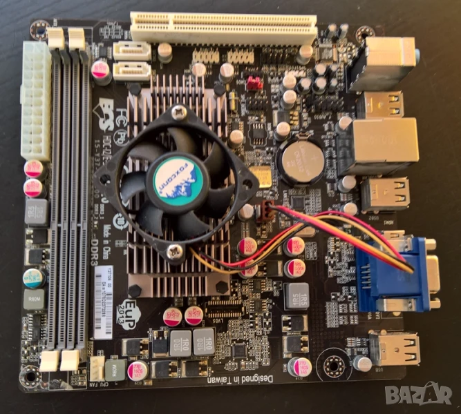 Дънна платка AM2 с вграден двуядрен процесор, снимка 1