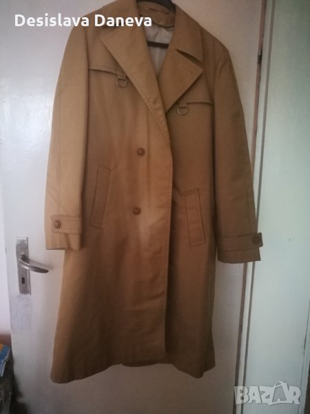 Ретро / Винтидж Мъжки бежов шлифер, размер XL, XXL, снимка 1