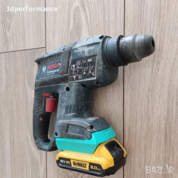 Адаптер, преходник Батерия Dewalt Powerstack - инструменти Bosch Pro, снимка 1