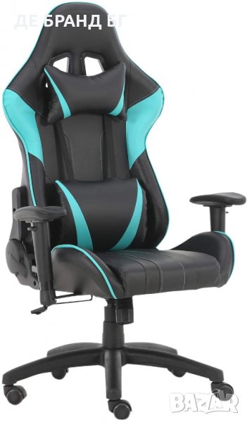 Геймърски стол / офис стол HOUSTON BLUE, снимка 1