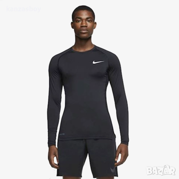 Nike Pro Dri-FIT Men's Tight Fit Long-Sleeve - страхотна фитнес блуза L, снимка 1