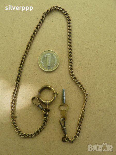  Масивен месингов кюстек с ключ , снимка 1