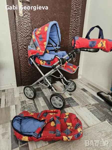 Лот количка за кукли с принадлежности , снимка 1