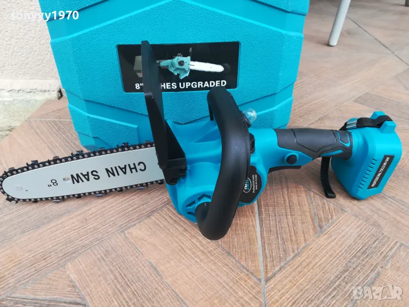 резачка за дърва-голяма 8 инча с 2бр бат и зарядно 0304251514, снимка 1