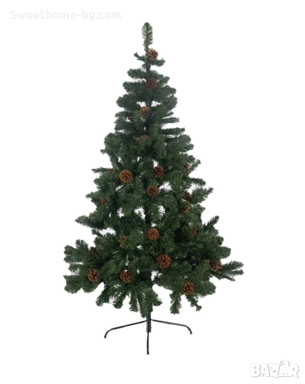 елха 210см. 520 клонки и шишарки, снимка 1