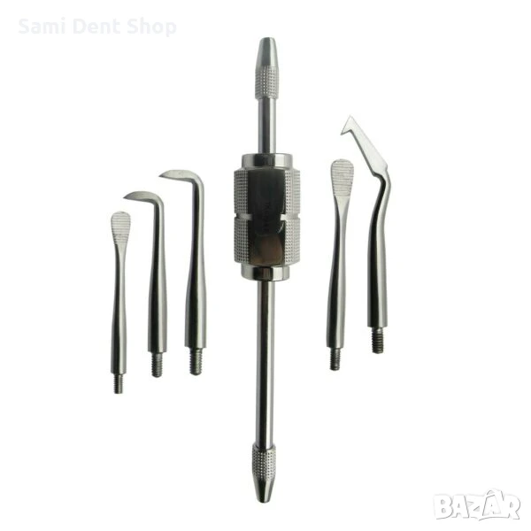 Комплект инструменти за премахване на корони и мостове – 5 части, снимка 1