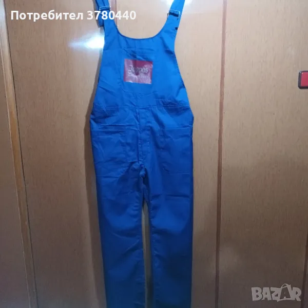 Нов италиански син гащеризон,размер 48, снимка 1