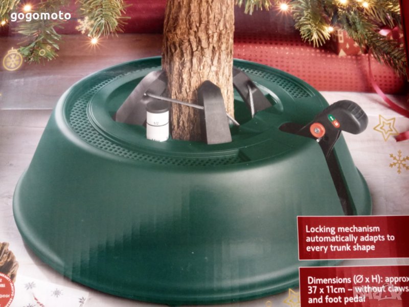 Стойка за естествена коледна елха, Ø37 см, за естествени елхи с височина до 2,5 метра, снимка 1