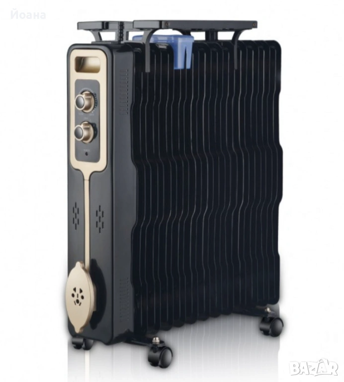 Радиатор, 2500W,13 ребра,3 степени,Поставка за дрехи, снимка 1