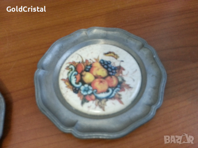 Чинийки за стена или подложки за чаши мета , снимка 5 - Антикварни и старинни предмети - 36502181