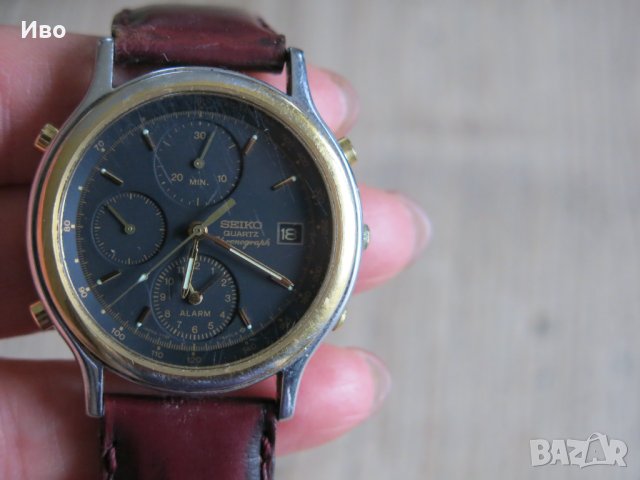 Ретро мъжки часовник Seiko Chronograph 7T32-6A5A, снимка 10 - Мъжки - 44338983