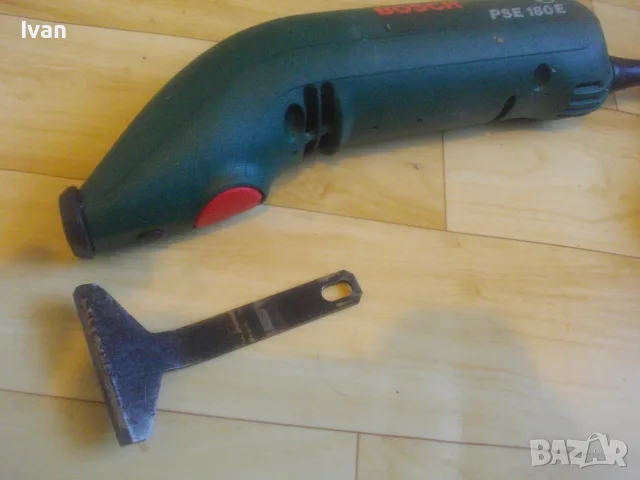 ШВЕЙЦАРСКО ОРИГИНАЛНО ЕЛ. ДЛЕТО МАШИНА ШАБЪР С 3 СКОРОСТИ 180 ВАТА BOSCH  PSE180E 2003г. за стъргане, снимка 2 - Други инструменти - 55710659