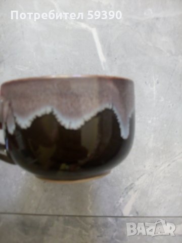 Керамични чаши за кафе със стойка, снимка 3 - Чаши - 29396157