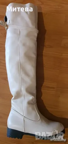 Нови чизми - телесен цвят, снимка 4 - Дамски ботуши - 48772980