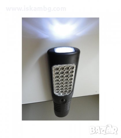 АКУМУЛАТОРНА LED РАБОТНА ЛАМПА С 35 ДИОДА И ЗАРЯДНО НА 12V И 220V - код 2035, снимка 5 - Други инструменти - 34117501
