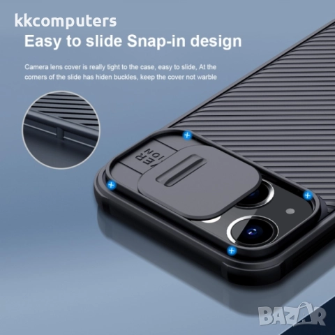 Apple iPhone 13 Удароустойчив NILLKIN CamShield Калъф и Протектор , снимка 6 - Калъфи, кейсове - 52818873