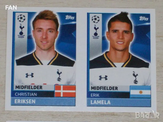 Футболни стикери Toops Шампионска лига сезон 2016/17 Арсенал, Тотнъм, ПСВ Айндховен, Спартак Москва, снимка 2 - Фен артикули - 48515754