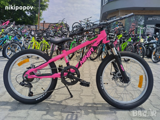 BG Алуминиев велосипед 20" NINJA розов, снимка 12 - Велосипеди - 54334694