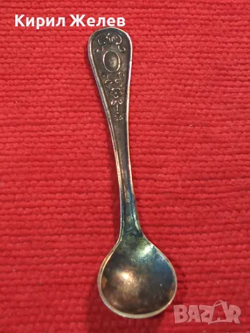 Стара ФЛОРАЛНО ОРНАМЕНТИРАНА РУСКА СССР МНОГО ДЕБЕЛО ПОСРЕБРЕНА ЛЪЖИЧКА за ХАЙВЕР с МАРКИРОВКИ 47461, снимка 11 - Прибори за хранене, готвене и сервиране - 47045725