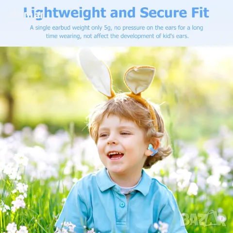 Детски безжични слушалки Giveet, Open Ear за тийнейджъри, деца (сини, розови), снимка 5 - Безжични слушалки - 47319767