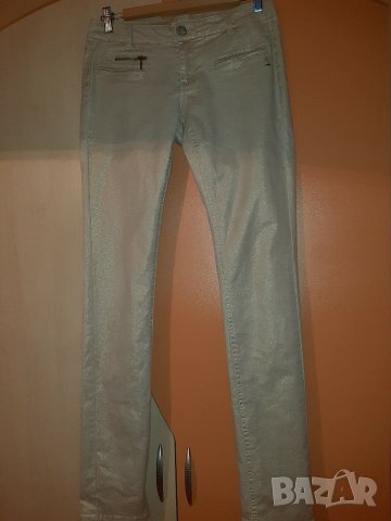 Панталони на PROMOD размер 38 с лъскави нишки, снимка 2 - Панталони - 30531272