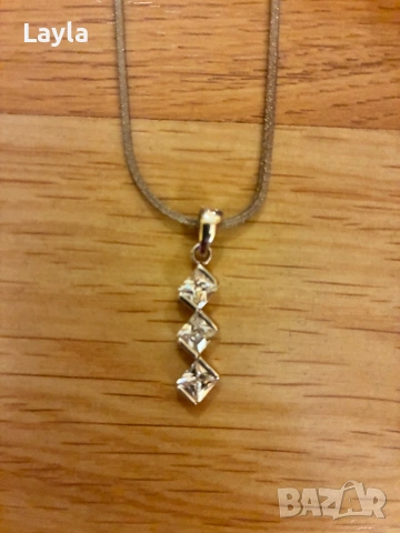 Колие с обеци, снимка 2 - Бижутерийни комплекти - 53099171