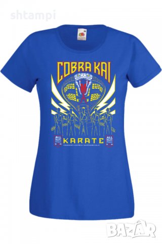 Дамска тениска Cobra Kai karate,Филм,Игра,superhero,Изненада,Подарък,Повод,