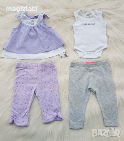 Дрехи за момиче 0-3 месеца, снимка 6 - Панталони и долнища за бебе - 29525871
