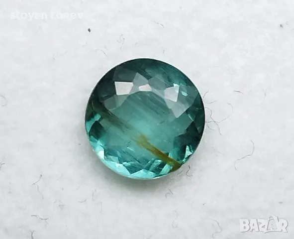 Рядък син Параиба турмалин с кръгла форма - 1.29кт.! Сертифициран! Нов!, снимка 8 - Други - 47167949