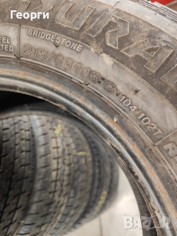 4бр.лятнa гума 215/65/15C Bridgestone, снимка 5 - Гуми и джанти - 53924478