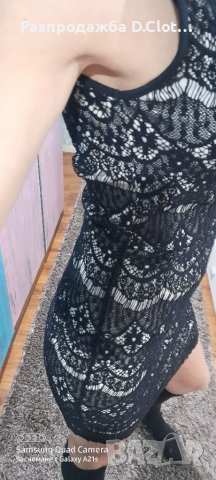 Дантелена рокля XS/S, снимка 4 - Рокли - 39007781