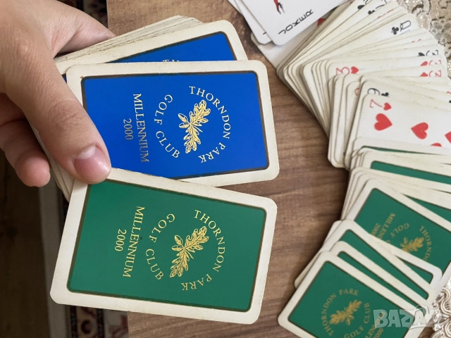 Ретро карти за игра – Thorndon Park Golf Club, Millennium 2000, снимка 3 - Карти за игра - 56126349