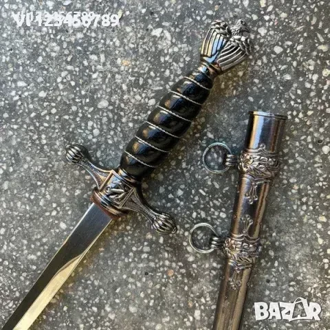 Офицерски кинжал-Трети райх,черен/БЯЛ 260х400, снимка 5 - Колекции - 50741258